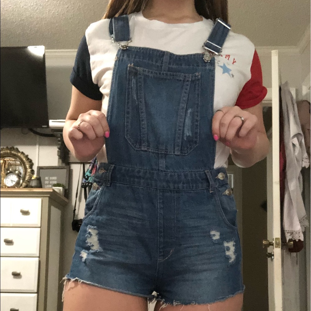 Denim overalls